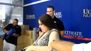 John Cena autograph signing girl cries