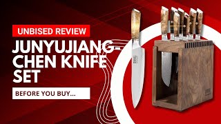 Precision Meets Elegance: JUNYUJIANGCHEN Damascus Knife Set Review and Analysis