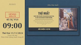 🔴Kinh Mân Côi | 11/11/2024 | 5 Sự Vui - Sáng Thứ Hai Tuần XXXII Thường Niên B.