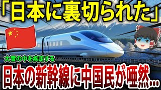 「日本との差に泣ける…」大雪の中を疾走する新幹線の勇姿に世界中が驚愕！！【海外の反応】【ゆっくり解説】