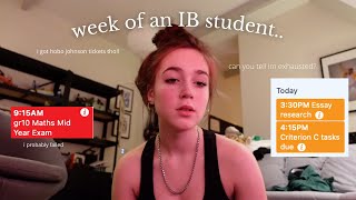 week in my life as an IB student *mid year, work, tears* | weekvlog #3