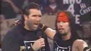 nWo Scott Hall and Syxx on the mic