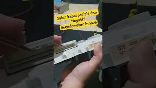 jalur wiring kabel speedometer toyota innova old positif dan negatif #innova #viral