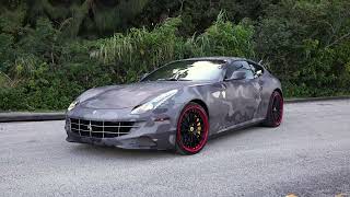 DBR Driveboatride.com 2014 Ferrari FF Multi-layer Camo Wrap & HRE Wheels gets a walk-around 4K