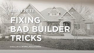 Fixing bad builder tricks. Giving a house a better story.