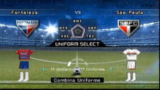 CAMPEONATO BRASILEIRO SÉRIE A - RODADA #33 FORTALEZA X SAO PAULO - BOMBA PATCH 2024 - GAMEPLAY PS2.