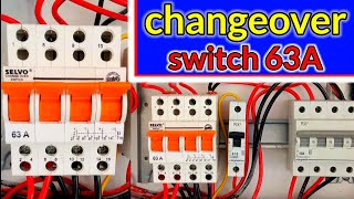 #changeover switch 63 amp connecting.