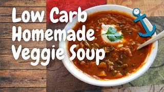 Low Carb Homemade Cabbage Veggie Soup-- Tasty! Diabetic Friendly!