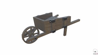 Garden Wheelbarrow 3D Model