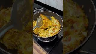 EGG BHURJI WITH PARATHA ❤️😘👌#youtubeshorts #food #indiacuisine #subscribe #recipe #cooking #tasty