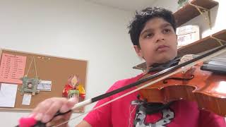 Ikshan plays long long ago and variations from suzuki viola book 2