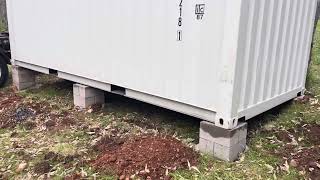 Container Footings. What is recommended; 20ft and 40ft containers.