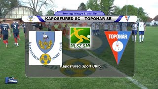 KAPOSFÜRED SC - TOPONÁR SE   2 - 2  (1 - 0)