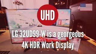 LG 32UD99-W is a georgeous 4K HDR Work Display