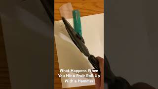 What Happens When You Hit a Fruit Roll-Up With a Hammer?