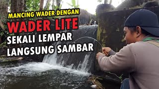 Micro Fishing - Mancing Wader Di Sungai Kecil Sore Hari  Umpan Turun Langsung Di Sambar #waderlite