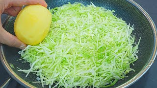 Cabbage and potatoes with eggs is better than meat!🔝2 Healthy, simple and very delicious recipes