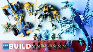 LEGO Speed Build! NINJAGO Lloyd's Hydro Mech + Water Dragon + Ninja Sub Speeder | Beat Build