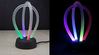 How to make night lamp with hot glue sticks