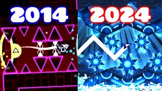 The 10 HARDEST TOP'S 1 in the LAST 10 YEARS - Geometry Dash 2.2