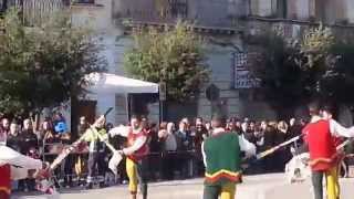 Galatina Piazza Alighieri Sbandieratori di Oria