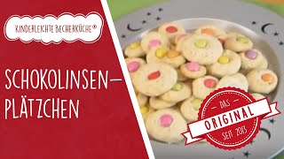 Weihnachtsplätzchen - Schokolinsenplätzchen aus der Kinderleichten Becherküche