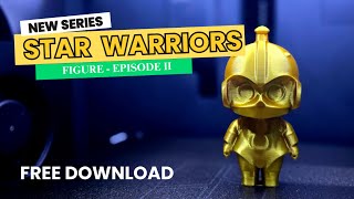 3D Print - New Series Little Star Warriors C3PO Figure II * Free Download * Write in the comment *