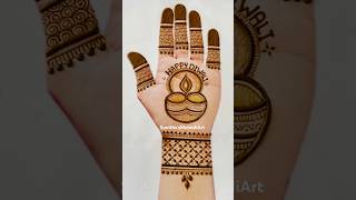 Easy Simple Diwali🪔Mehndi Design #sunithasmehndiart #diwali #shorts #youtubeshorts #trending #viral