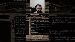 Defensive capability of a Dwarven Defender | Baldur's Gate