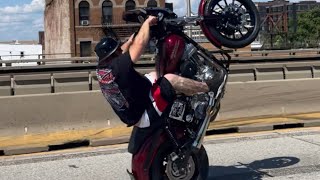 Harley Dyna Road Glide Low Rider Twin Cam Motorcycle Compilation Wheelies Drifting Burnouts