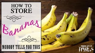 How To Store Bananas (NOBODY TELLS YOU THIS)