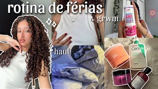 rotina do primeiro dia de FÉRIAS || grwm, comprinhas da shein, autocuidado ++