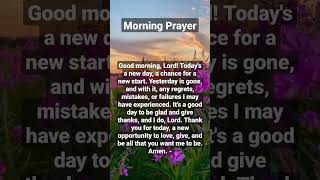 Morning Prayer to startba day