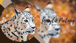 Paint Like a Pro with This Snow Leopard Acrylic Painting Tutorial!