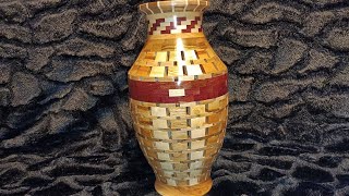 Open segmented vase v.2 - Woodturning