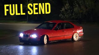 BMW SPINS OUT At Japanese Car Show in the Wet! - Modified Cars Leaving Reading Japanese Meet!