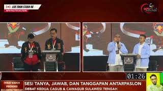 SERUUU.....!! Tanya Jawab Paslon 02 dan 03 Debat Publik Calon Gubernur Provinsi Sulawesi Tengah 2024