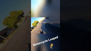 Motorcycle Crash (Power Wheelie Looped) #motorcycle #shorts #fyp #crash #fail #honda #cbr #stunts