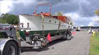 Historic 50 ft  Minett cruiser is reborn and re-launched