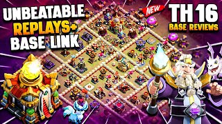 Unbeatable TH16 War Base Link + Replays (Town Hall 16) | ONLY 1 STAR  TH16 Base | TH16 Legend Base