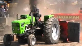 Deutz Fahr D100 06 pulling Richmond 2013 part2/2 Bourgault Machine