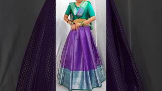 Try this beautiful saree draping lehenga style|#saree_draping #fashion