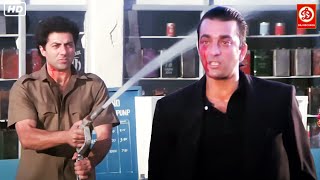 आज मेरे बाप के इंतक़ाम के बिच में जो भी आएगा उसे जलाकर राख कर दूंगा Sunny Deol Vs Sanjay Dutt Fights