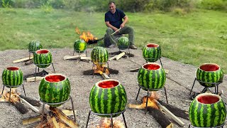 Can You Cook A Chicken Inside a Watermelon Using Powder? Cooking Experiment