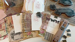 Let’s make vintage clipboard paperpads for our junk journal using “your creative studio box&unboxing