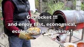 Rocket stove oven