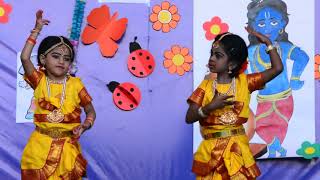 Bharathanatyam dance by OVIYAA MG & UKG friends - Vivekananda school- Jothi Nagar, Chennai