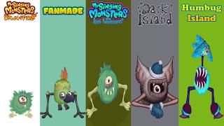 My Singing Monsters, Lost Landscapes, Monster Exolorers, Play Your Part | Redesign Comparisons