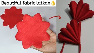 Fabric latkan for blouse || how to make a latkan at home