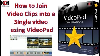 How to Join Video Clips into a Single video using VideoPad